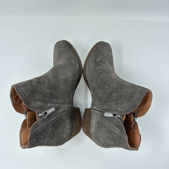 LUCKY BRAND Leather Suede Ankle Boots Booties Women's Size 7M - Picture 5 of 14